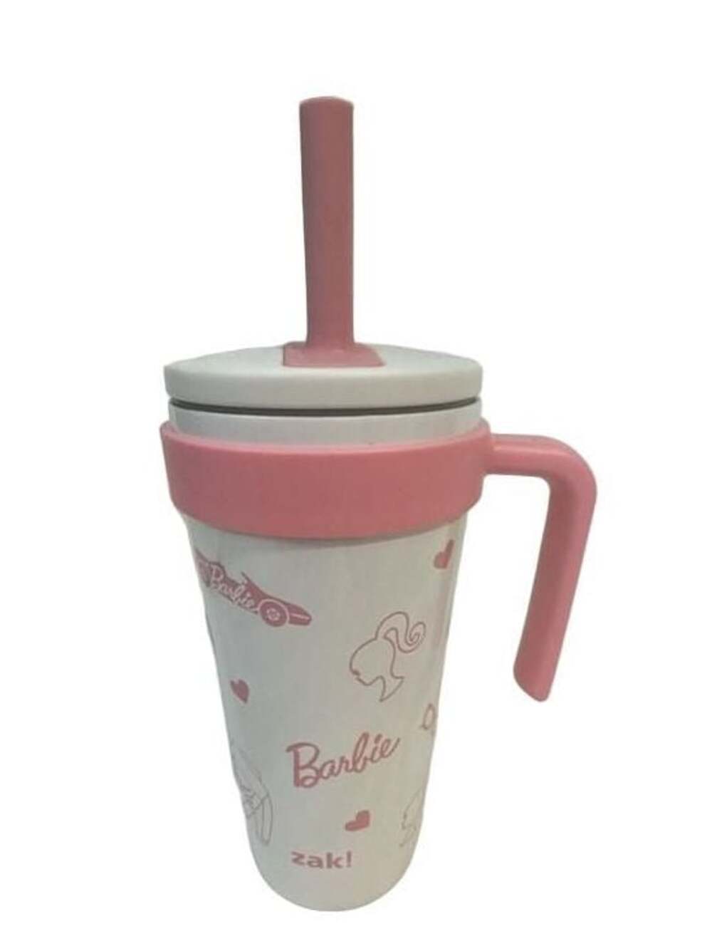 New Zak Designs Barbie 18 oz Stainless Steel Tumbler with Handle